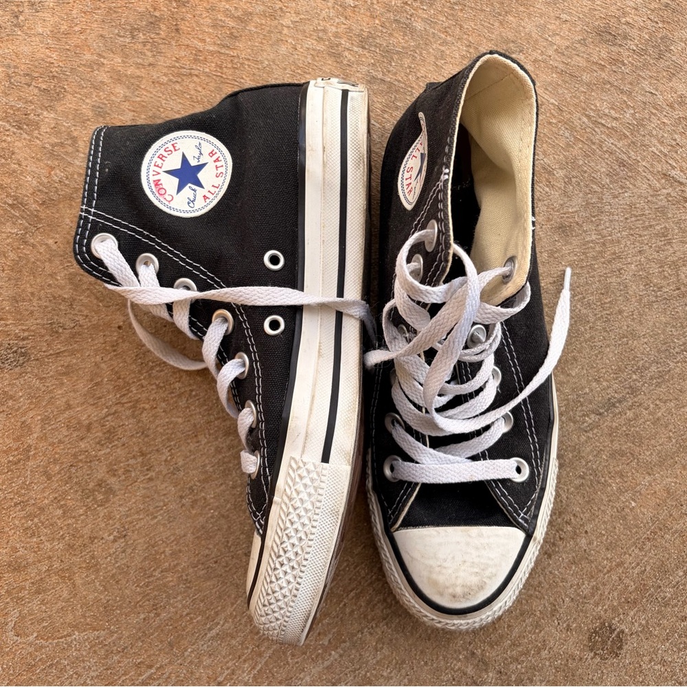 Converse Black and White High-Tops